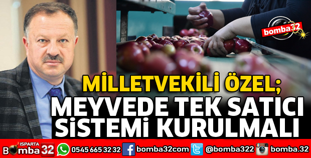 MEYVEDE TEK SATICI SİSTEMİ KURULMALI