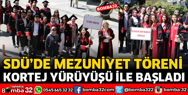 MEZUNİYET TÖRENİ KORTEJ YÜRÜYÜŞÜ İLE BAŞLADI