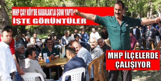 MHP Çay Köyde Coşkuyla Karşılandı