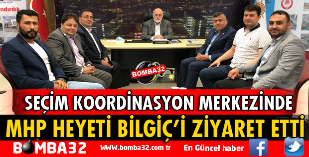 MHP HEYETİ MİLLETVEKİLİ BİLGİÇ'İ ZİYARET ETTİ