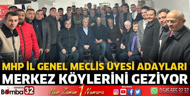 MHP İl Genel Meclis Üyesi adayları köylerde