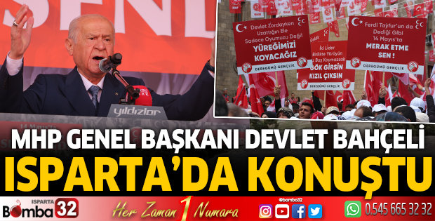MHP Lideri Devlet Bahçeli Isparta'da