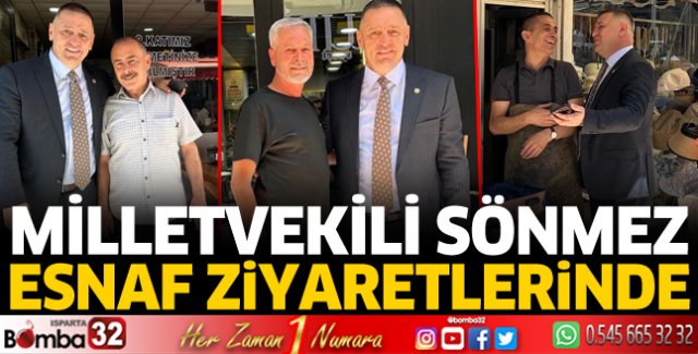 MHP Milletvekili Sönmez esnaf ziyaretlerinde