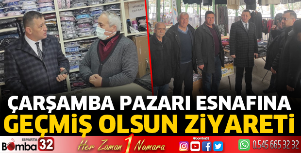 MHP’DEN ÇARŞAMBA PAZARI ESNAFINA GEÇMİŞ OLSUN ZİYARETİ