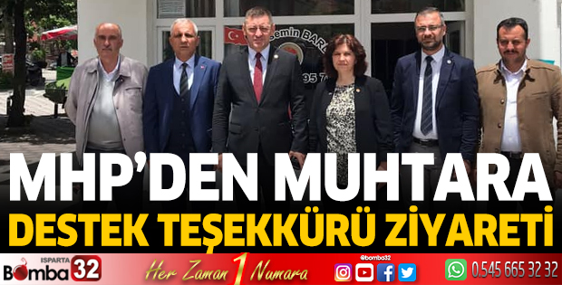 MHP'den Muhtar Bardak'a teşekkür ziyareti