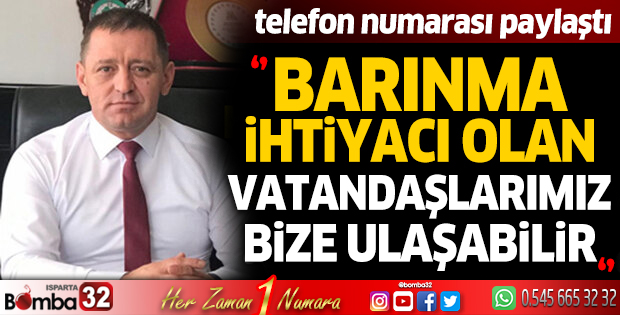 MHP'li Başkan Sönmez: Barınma ihtiyacı olan vatandaşlarımız bize ulaşabilir
