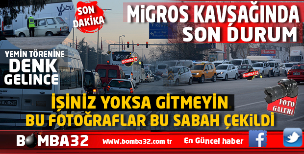 MİGROS KAVŞAĞINDA SON DURUM  DİKKAT ! YEMİN TÖRENİNE DENK GELİNCE ...