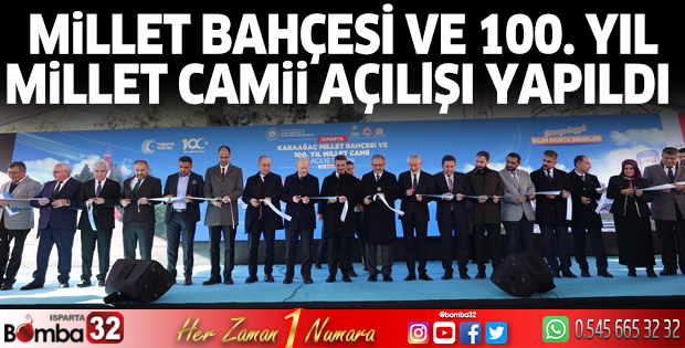 Millet Bahçesi ve 100. Yıl Millet Camii açıldı