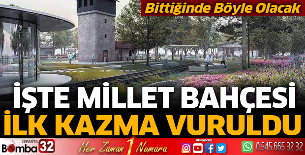 Millet Bahçesine ilk kazma vuruldu