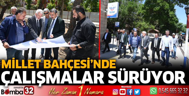 Millet Bahçesinin yapımı devam ediyor