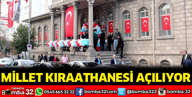 Millet Kıraathanesi açılıyor
