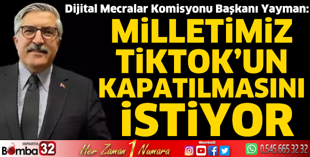 Milletimiz, TikTok'un kapatılmasını istiyor