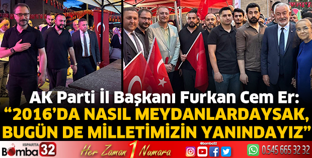 Milletimizin yanındayız