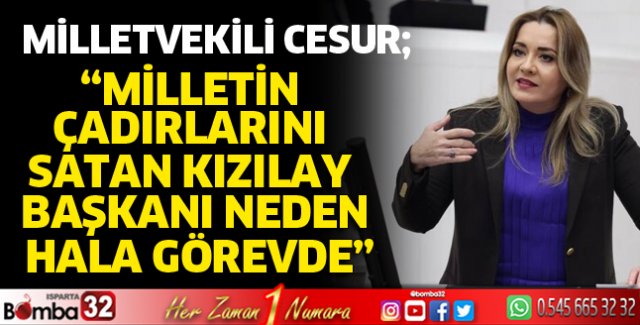 Milletin çadırlarını satan kızılay başkanı neden hala görevde