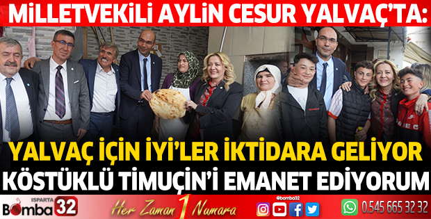Milletvekili Aylin Cesur Yalvaç'ta