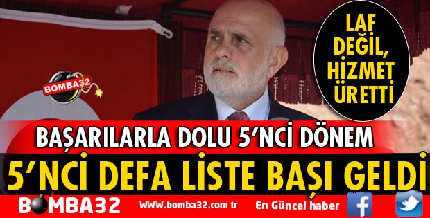 MİLLETVEKİLİ BİLGİÇ 5'NCİ KEZ LİSTE BAŞI