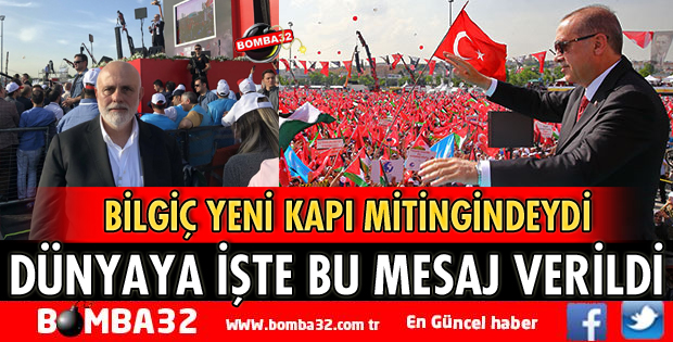 MİLLETVEKİLİ BİLGİÇ YENİ KAPI MİTİNGİNDE