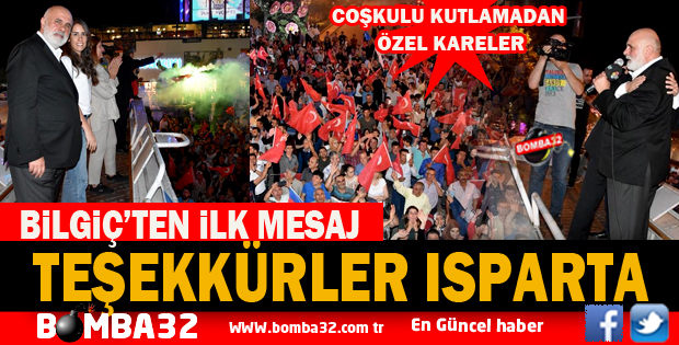 MİLLETVEKİLİ BİLGİÇ'TEN İLK MESAJ 