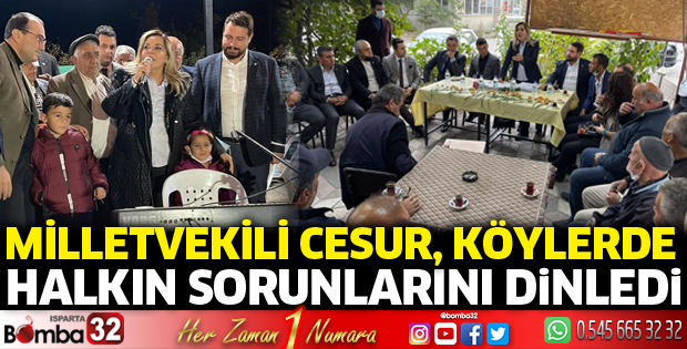 Milletvekili Cesur köylerde