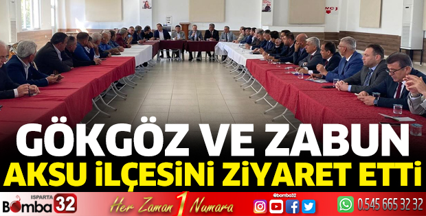 Milletvekili Gökgöz ve Zabun Aksu'da
