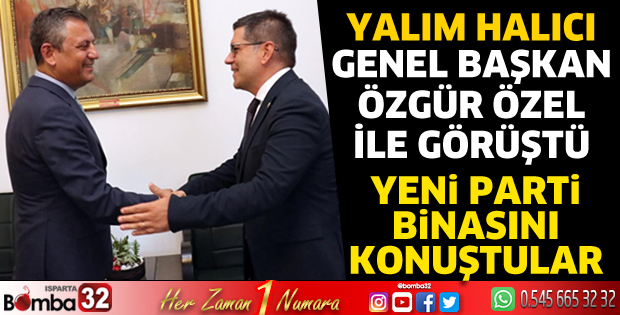 Milletvekili Halıcı Genel Başkan Özel ile bir araya geldi