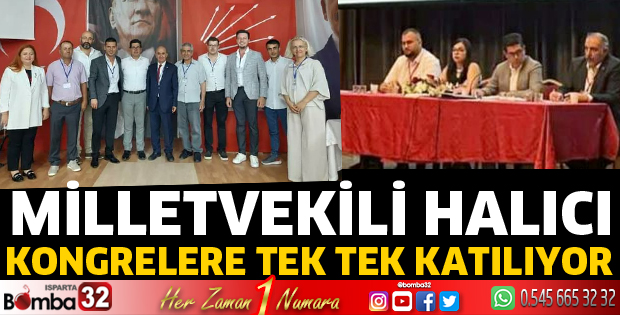 Milletvekili Halıcı, kongrelere katılıyor