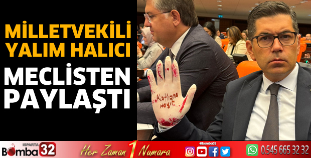 Milletvekili Halıcı meclisten paylaşım yaptı