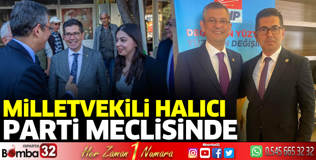 Milletvekili Halıcı Parti Meclisinde