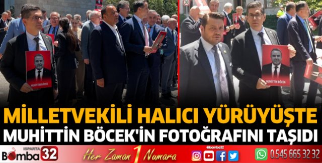 Milletvekili Halıcı yürüyüşe katıldı