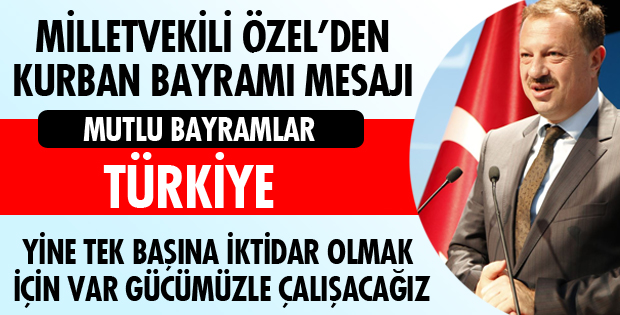 MİLLETVEKİLİ ÖZEL'DEN BİRLİKTELİK MESAJI!