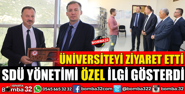 MİLLETVEKİLİ RECEP ÖZEL SDÜ’YÜ ZİYARET ETTİ
