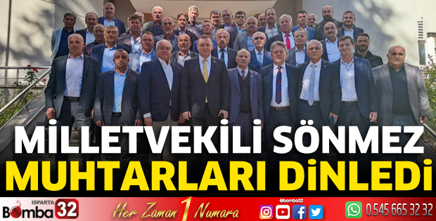 Milletvekili Sönmez muhtarları dinledi