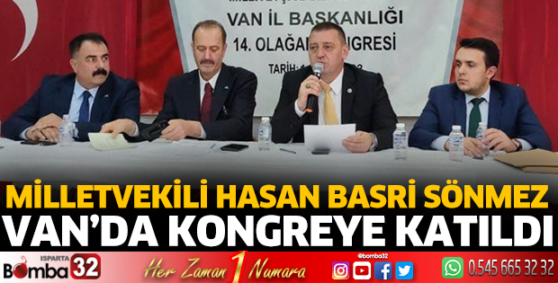 Milletvekili Sönmez partisinin Van kongresine katıldı
