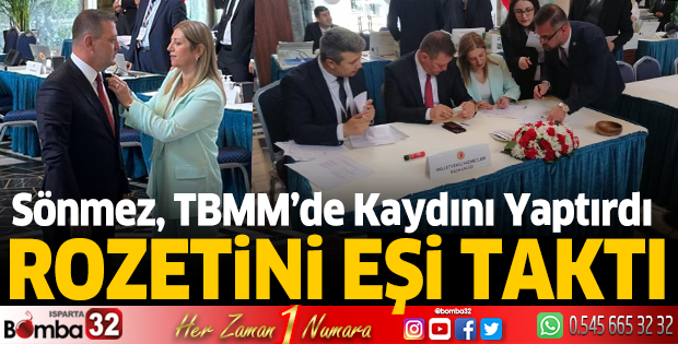 Milletvekili Sönmez TBMM'de kaydını yaptırdı 