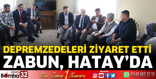 Milletvekili Zabun Hatay'da