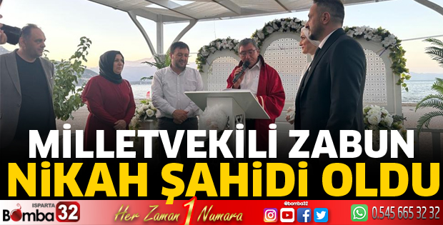 Milletvekili Zabun nikah şahidi oldu