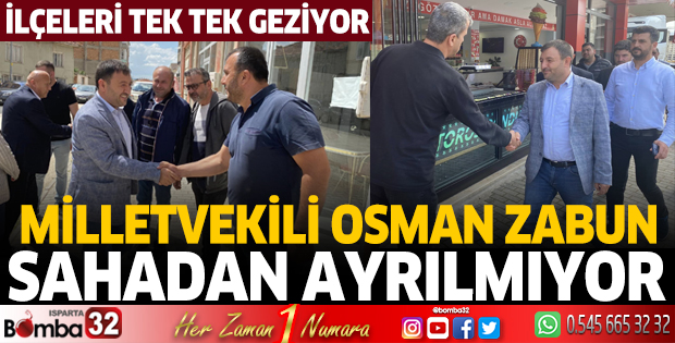Milletvekili Zabun sahadan ayrılmıyor