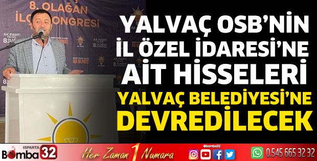 Milletvekili Zabun'dan Yalvaç'ta önemli açıklamalar