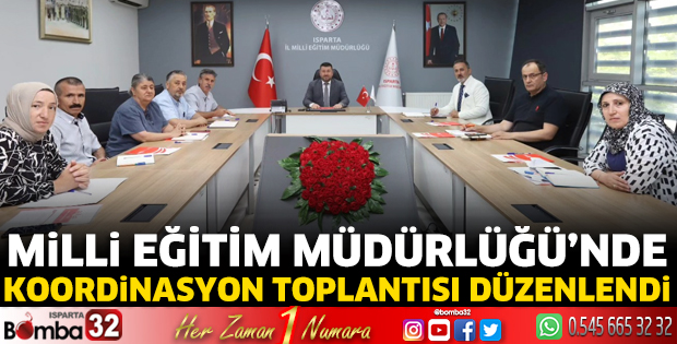 Milli Eğitim Müdürlüğü’nde koordinasyon toplantısı