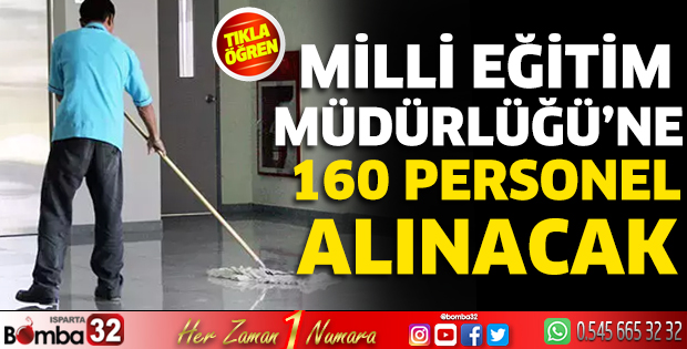 Milli Eğitim Müdürlüğü’ne 160 Personel Alınacak