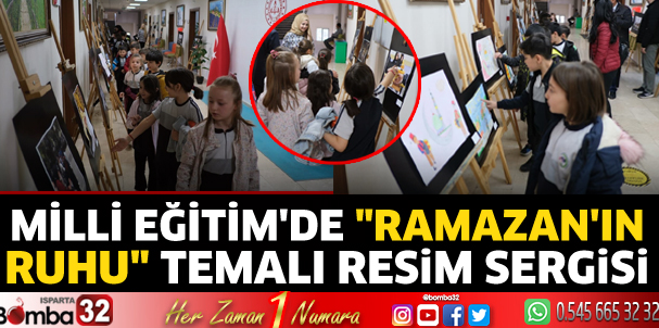 Milli Eğitim'de Ramazan'ı Ruhu temalı resim sergisi