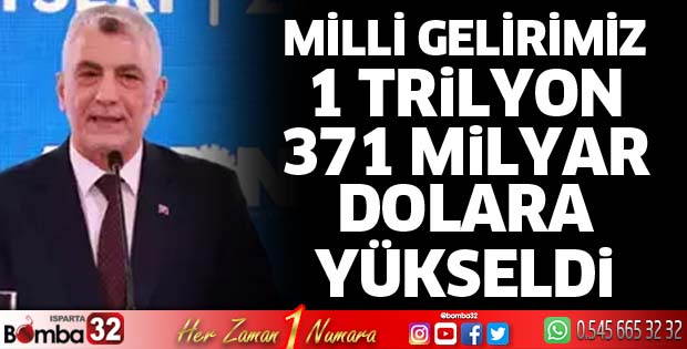 Milli gelirimiz 1 trilyon 371 milyar dolara yükseldi
