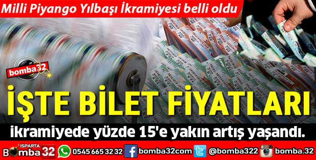MİLLİ PİYANGO YILBAŞI BÜYÜK İKRAMİYESİ BELLİ OLDU