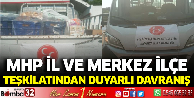 Milliyetçi Hareket Partisi İl ve Merkez ilçe teşkilatından duyarlı davranış 