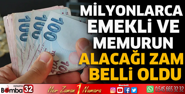 Milyonlarca emekli ve memurun alacağı zam belli oldu