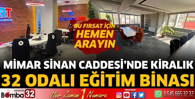 Mimar Sinan Caddesi’nde Kiralık 32 Odalı Eğitim Binası
