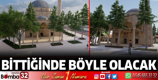 Mimar Sinan Camii ve meydan düzenlemesi devam ediyor