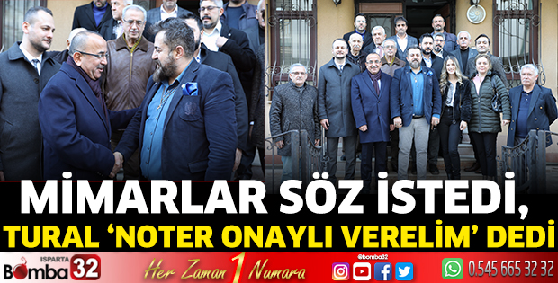 Mimarlar söz istedi, Tural ‘noter onaylı verelim’ dedi