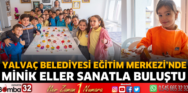Minik eller sanatla buluştu