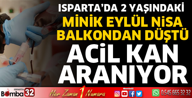 Minik Eylül için kan aranıyor